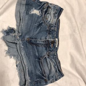 Blue Asphalt jean shorts